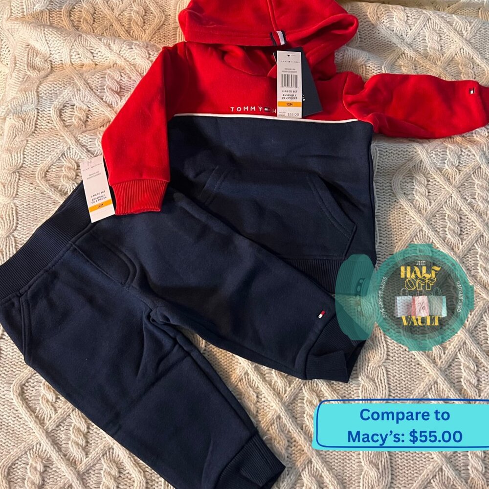 INFANT Tommy Hilfiger 2 piece Hoodie and Jogger Set